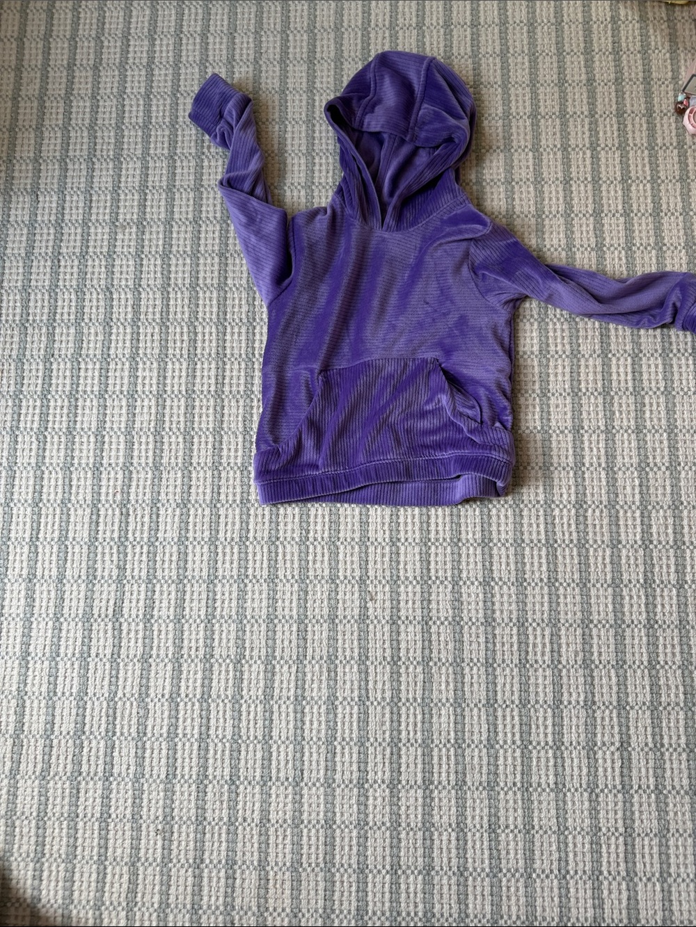 all in motion Purple Kids Corduroy Hoodie Sweatshirt